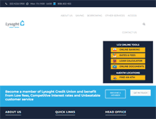 Tablet Screenshot of lysaghtcu.com.au
